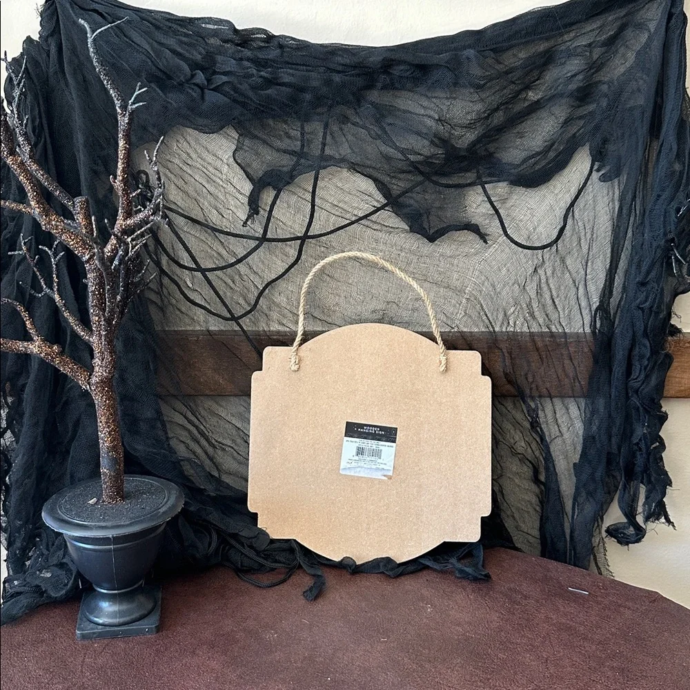 Target Halloween Decor with Black and Orange Accents